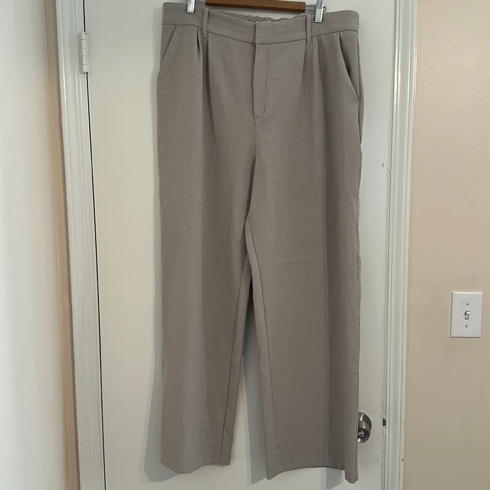 Abercrombie & Fitch Women’s Tailored Wide-Leg Pants- XL Long